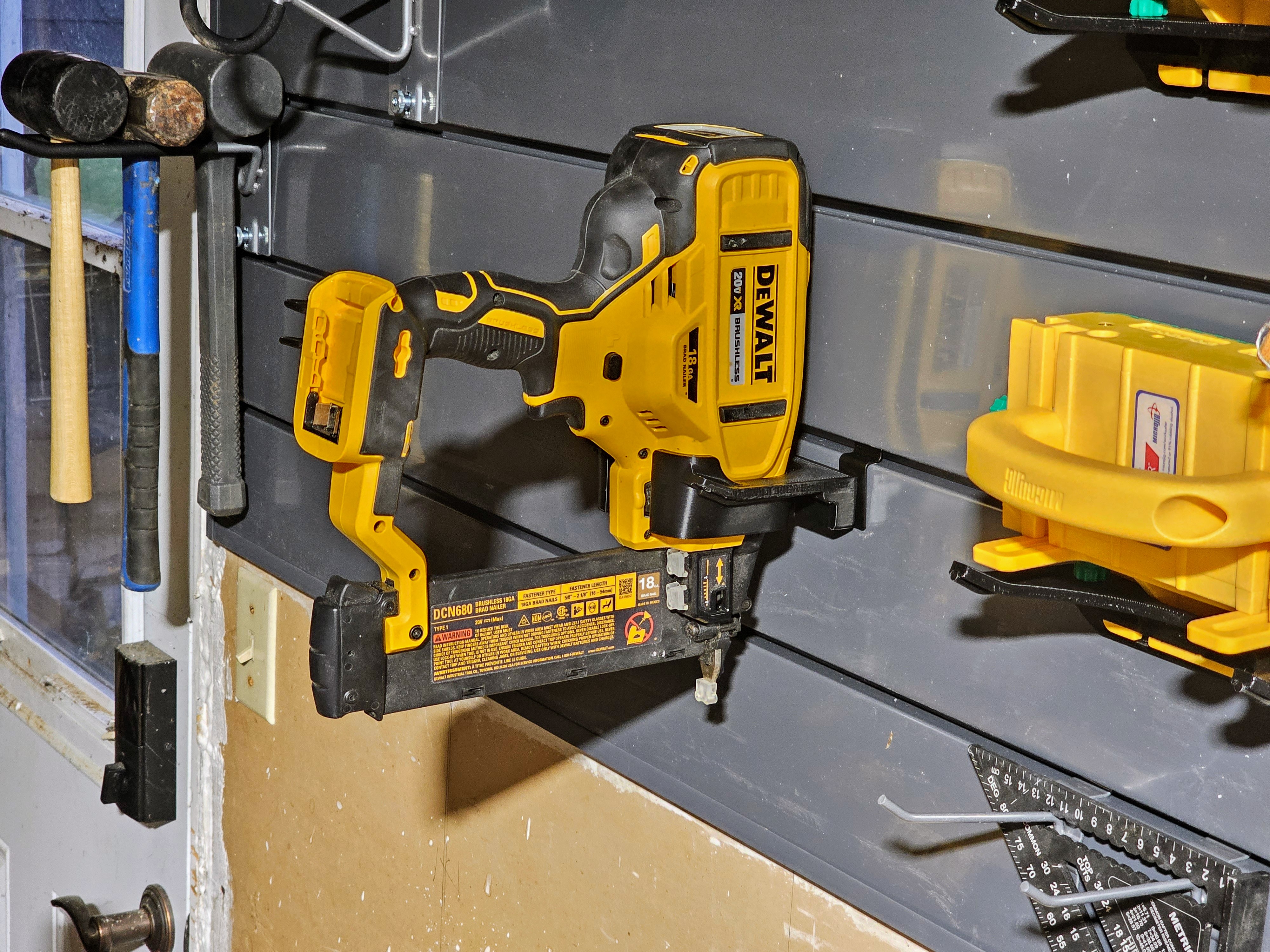 Slatwall DeWALT 18GA Brad Nailer Hanger