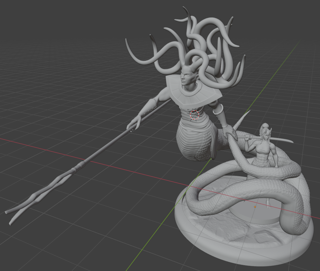Medusa Queen 3D model thumbnail