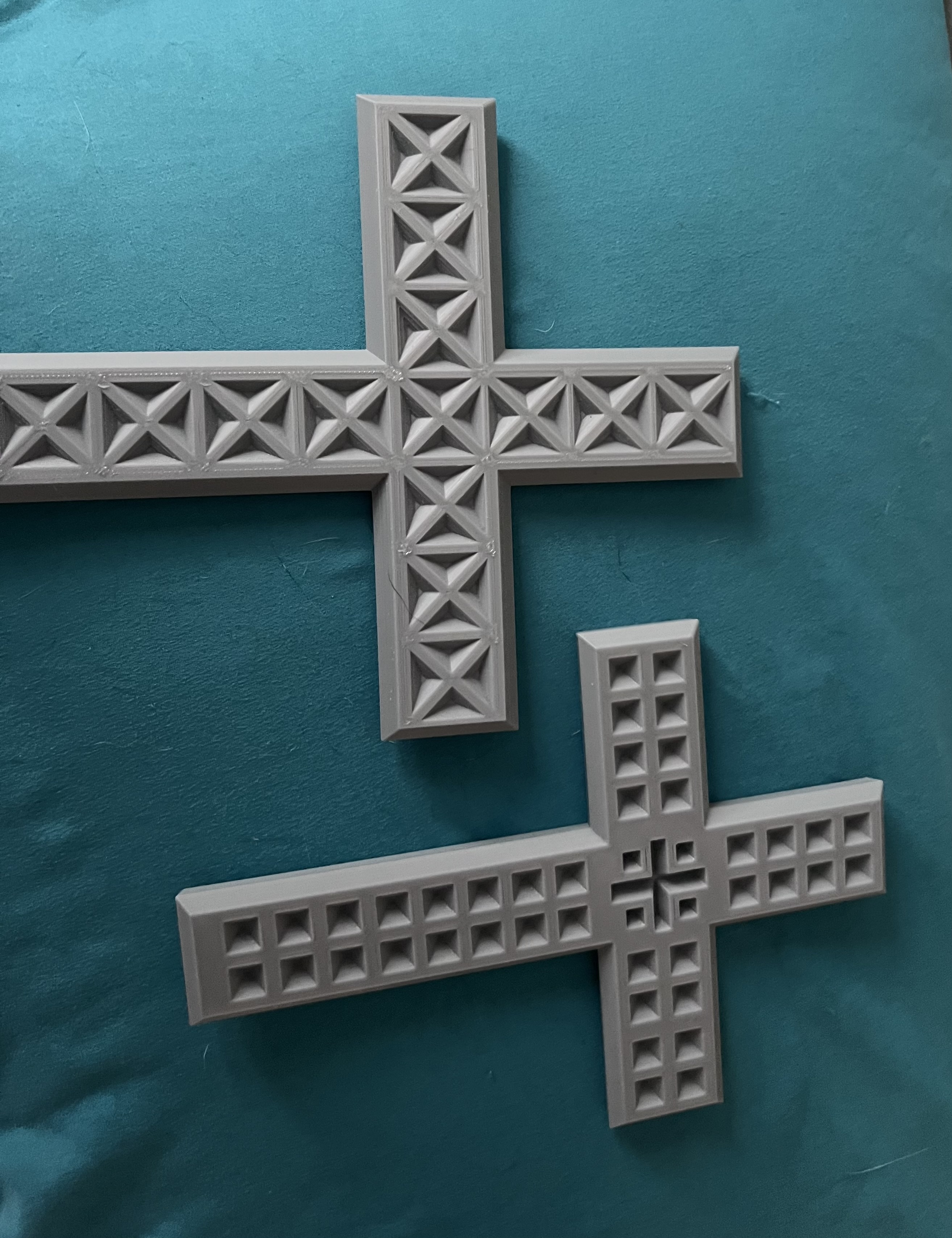 Miniatura 3 do modelo 3D Wall cross pattern for greensand casting