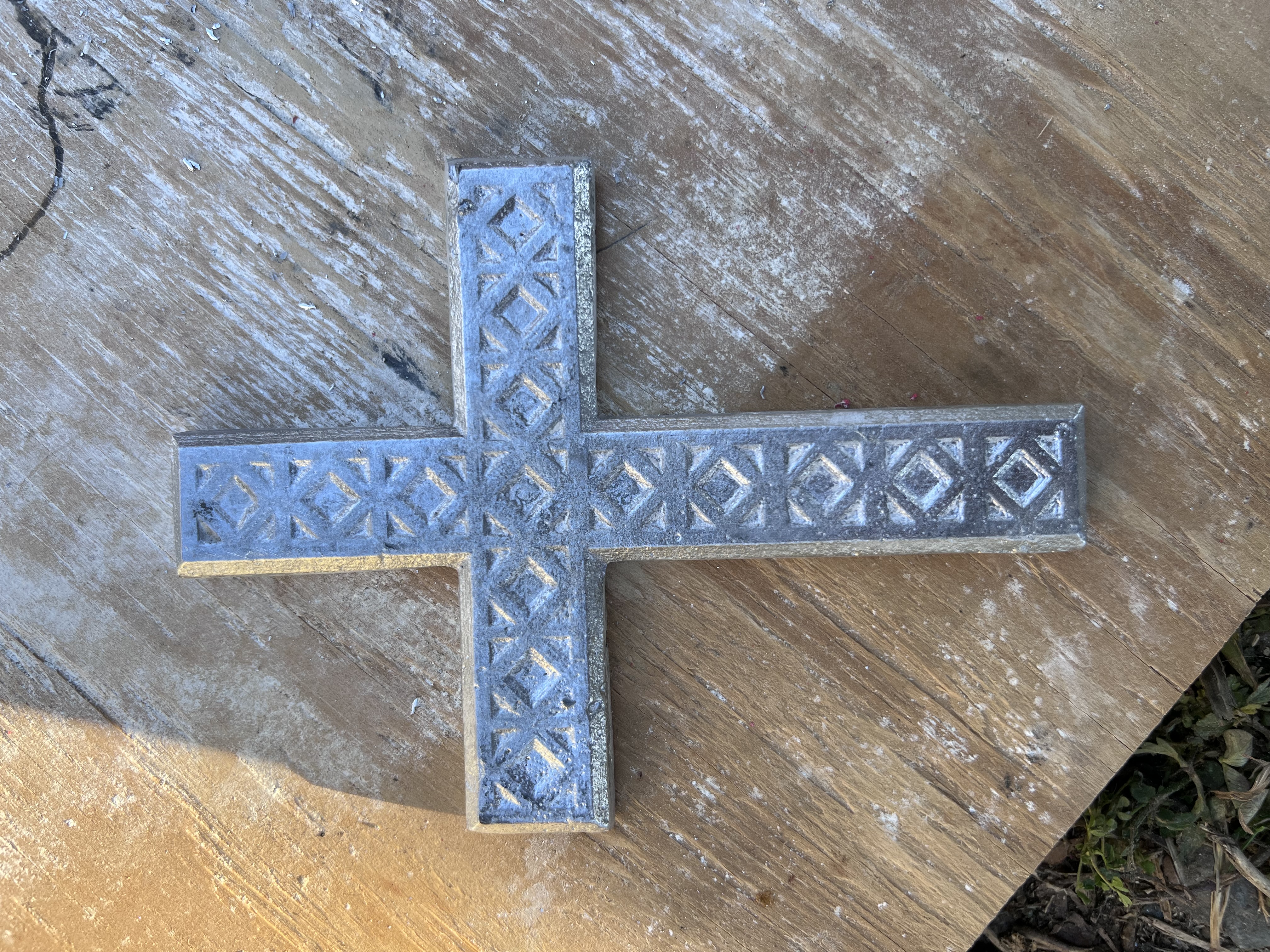 Miniatura 5 do modelo 3D Wall cross pattern for greensand casting