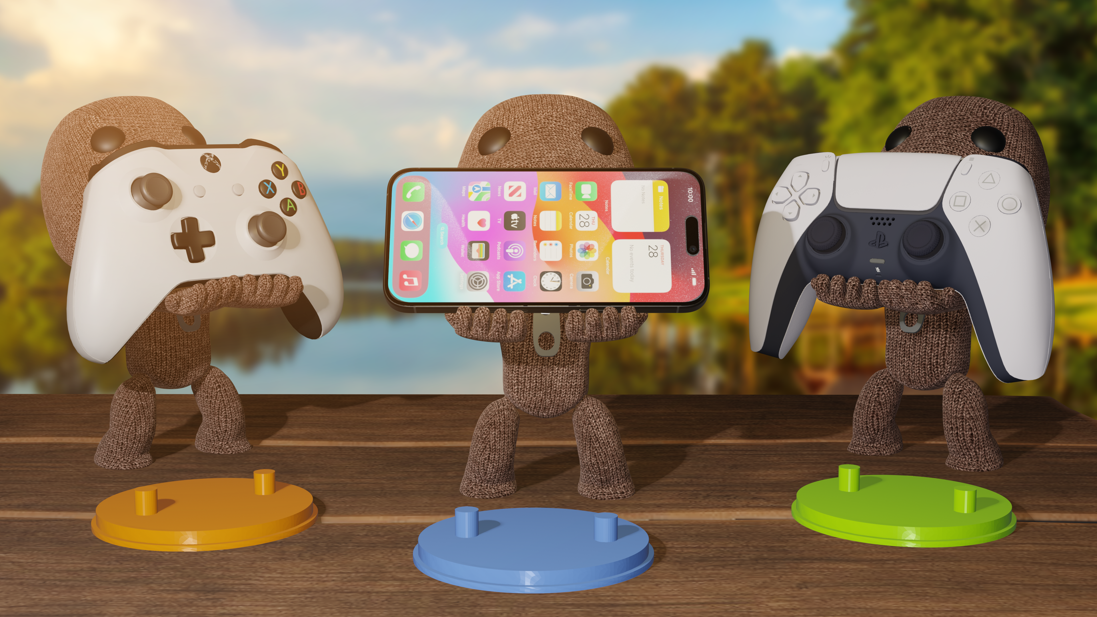 Miniatura 2 do modelo 3D Sackboy Phone/Controller Holder