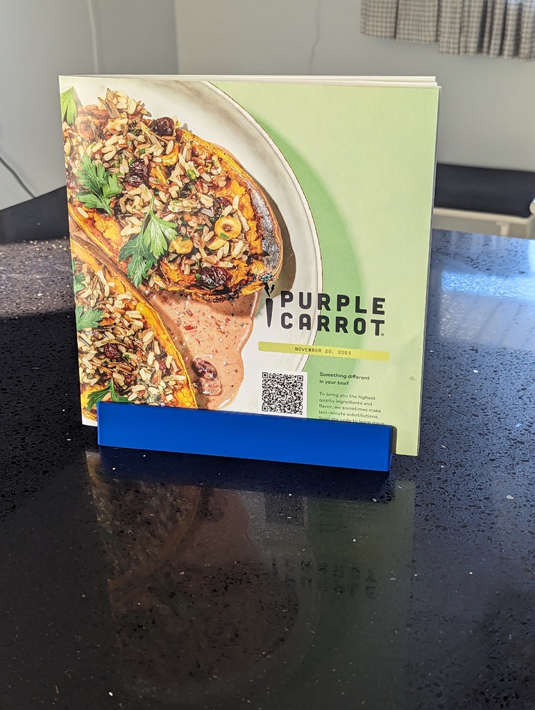 Purple Carrot Recipe Booklet Holder / Stand