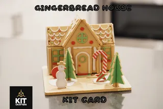 Gingerbread House Kit Card by Nakozen, Download free STL model