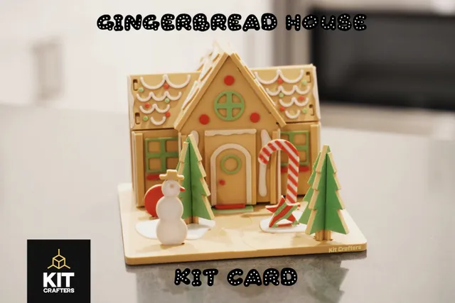 Christmas Gingerbread House Kit Card