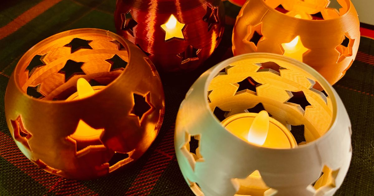 Tea Light Holder by flakestyle | Download free STL model | Printables.com
