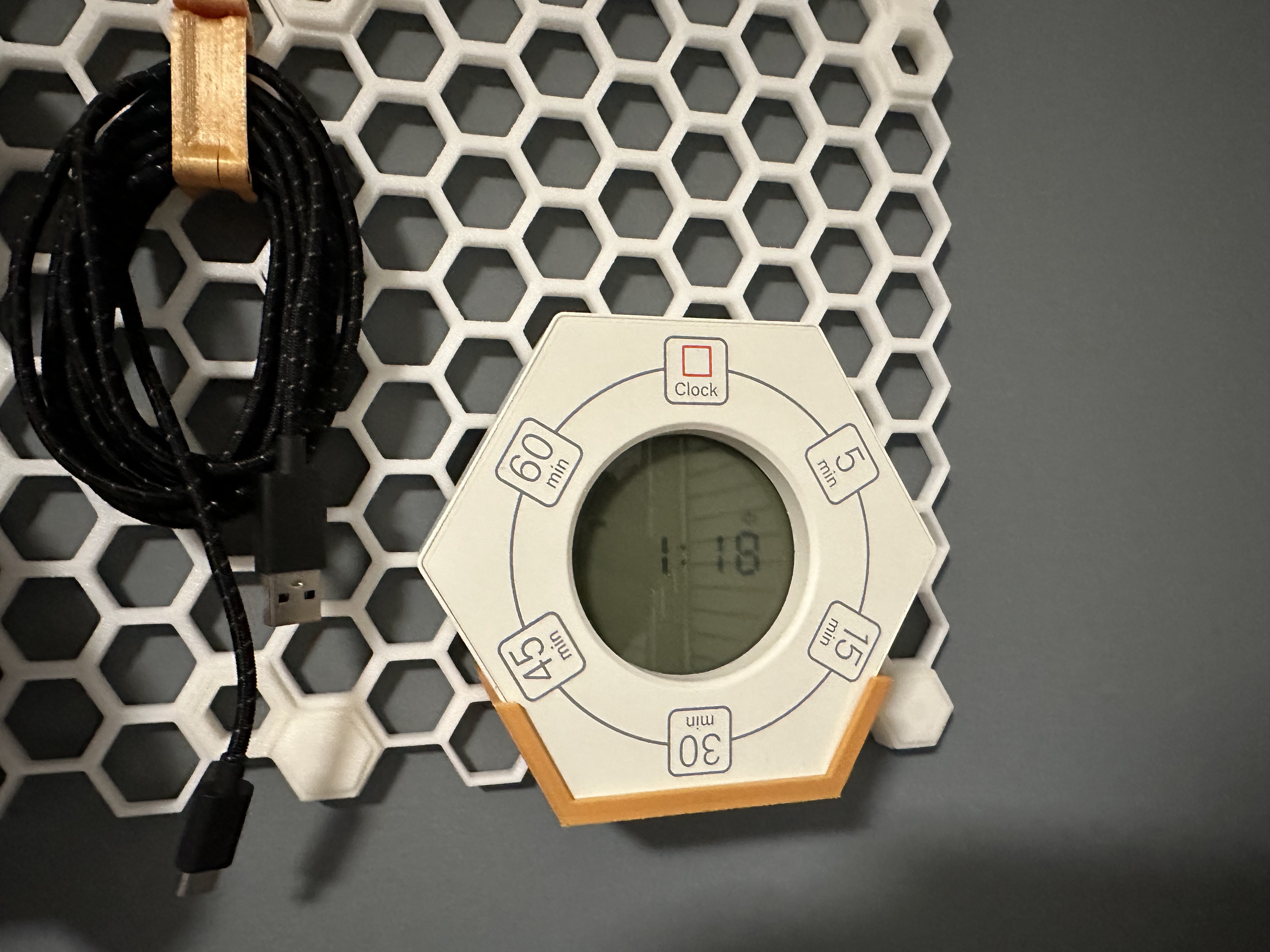 Hexagon Clock (Znewtech) HSW Mount by prestia Download free STL model