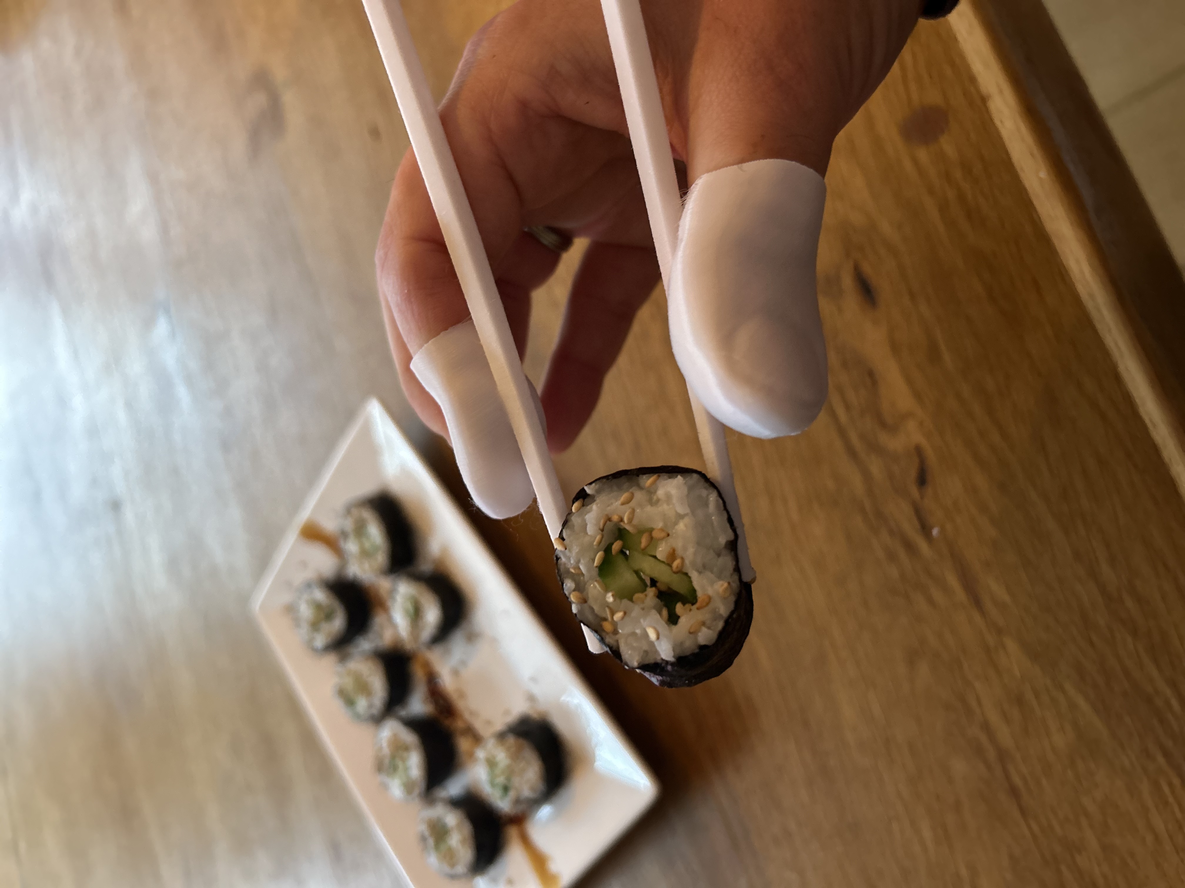 Chopstick fingers