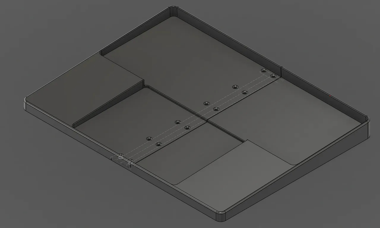 Keykron k3 pro + apple trackpad base by Beikern | Download free STL ...