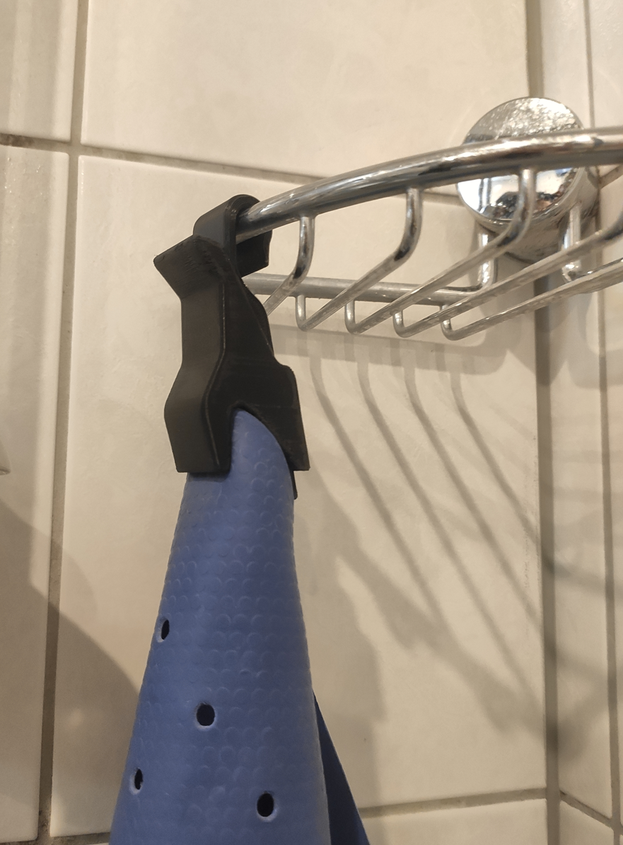 Self-clamping hanger (shower mat hanger / towel hanger) par tr8 ...