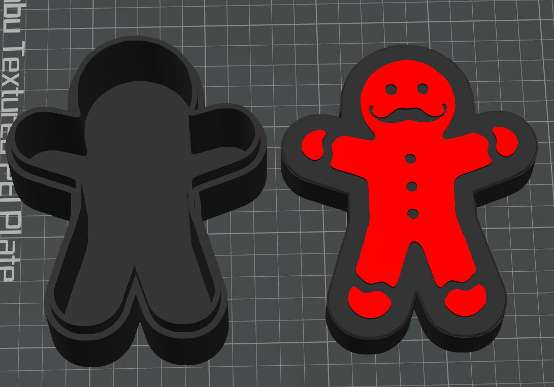 Gingerbread Moustache Box Christmas