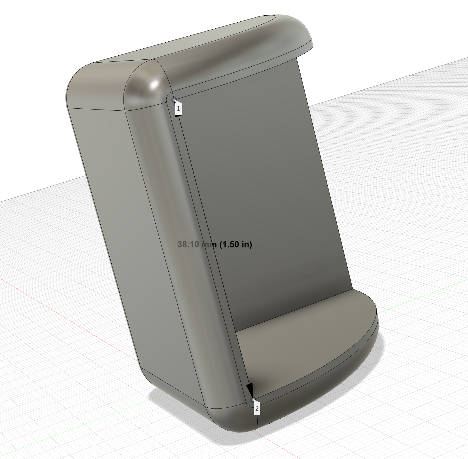 Miniatura 2 do modelo 3D Desk/table corner guard 38mm