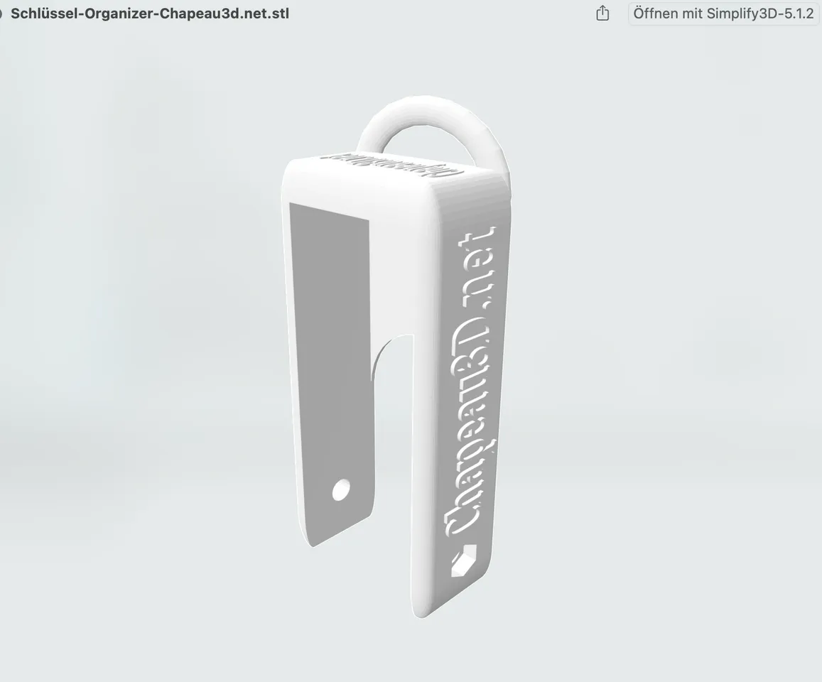 Schlüsselorganizer Chapeau3d.net by Chapeau! 3D, Download free STL model
