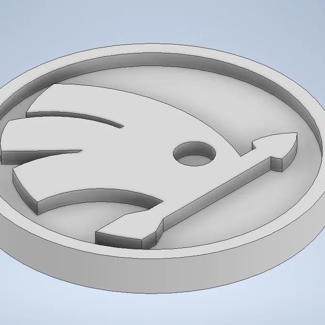 Skoda logo 3D model 3D printable