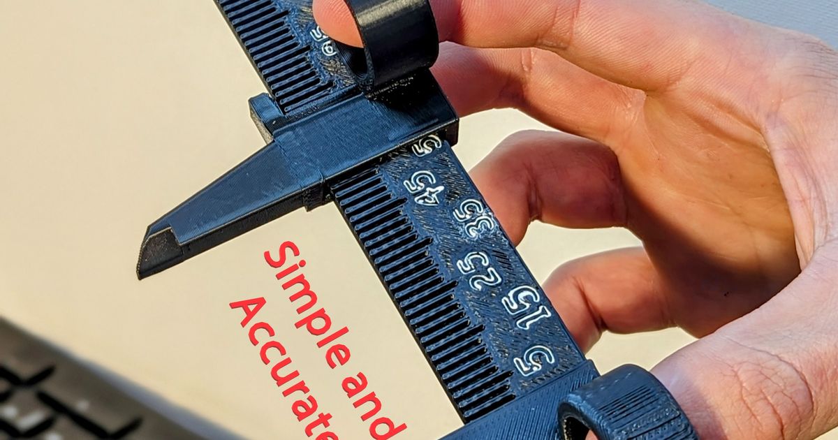 Finger Calipers! by Ian White Download free STL model