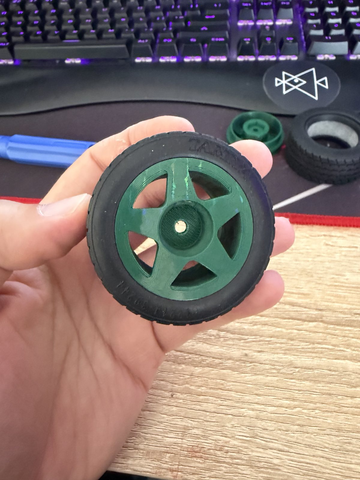 RC WHEEL RIM 1:10 SCALE FIFTEEN52 TARMAC 42 X 24 12 MM HEX TAMIYA M-CHASSIS