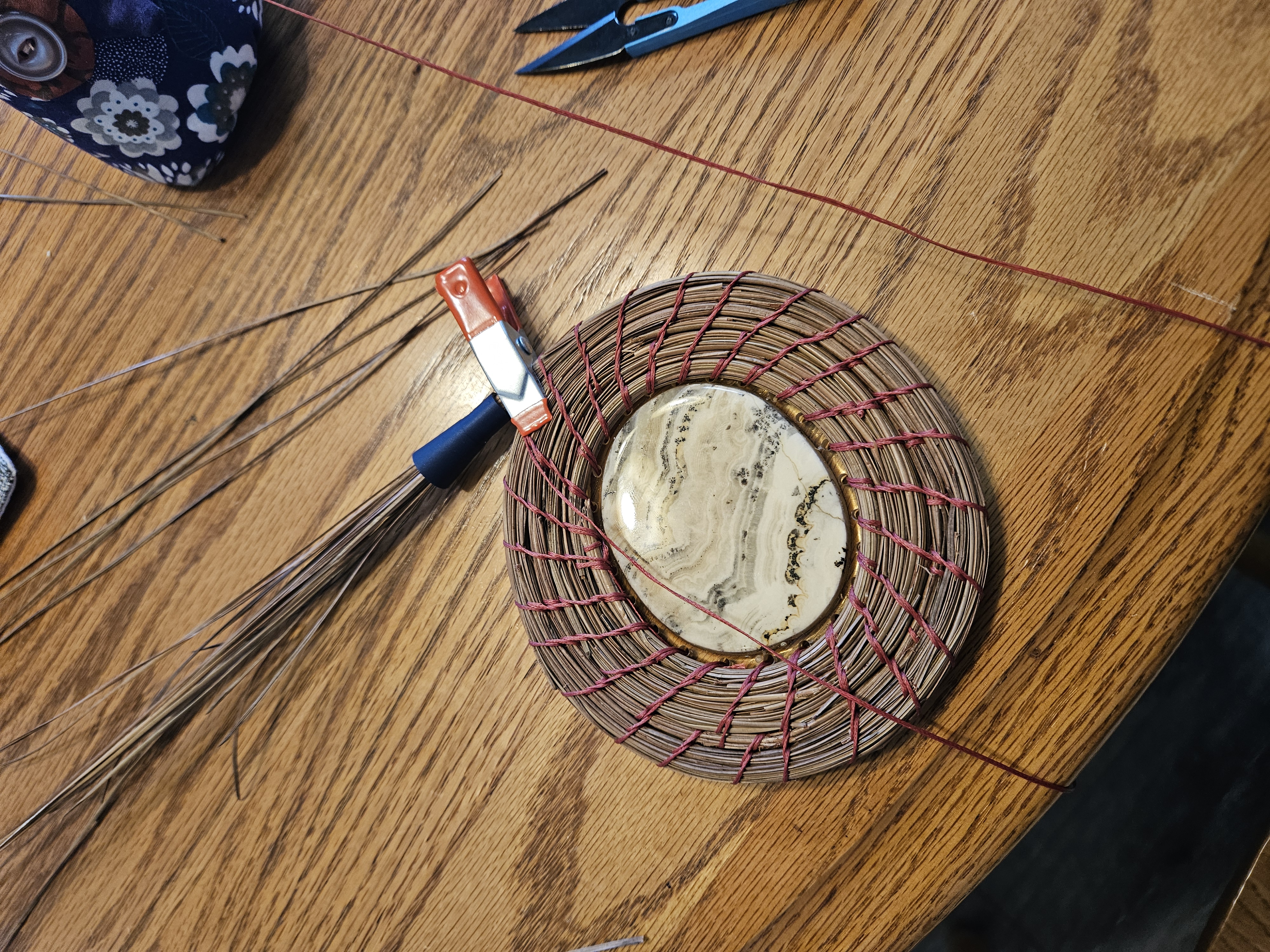 Ferrule for coiled baskets