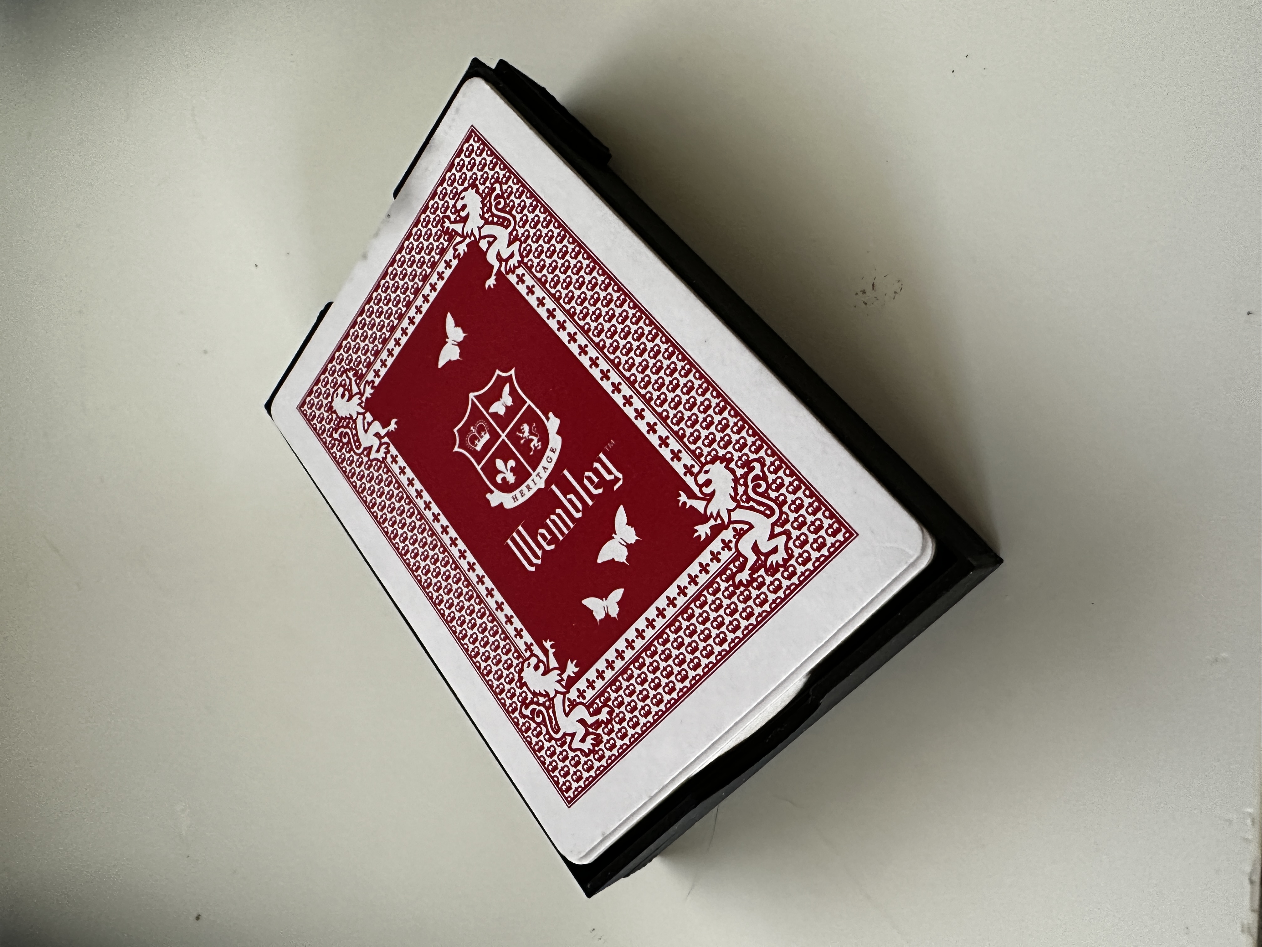 Poker standard card size box