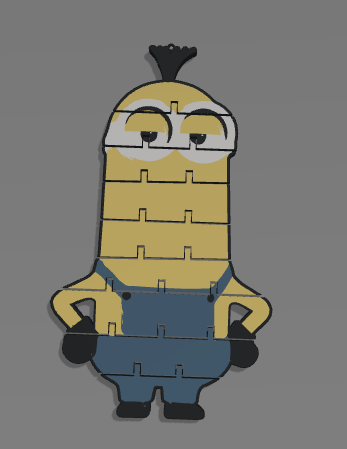 Minion Flexible Keychain Toy