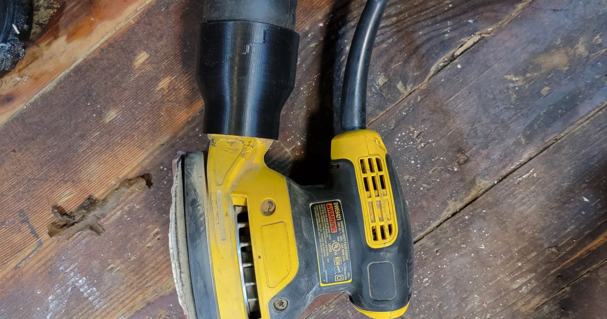 Dewalt sander dust collection adapter for 2 1/4" shop vac by nolano386