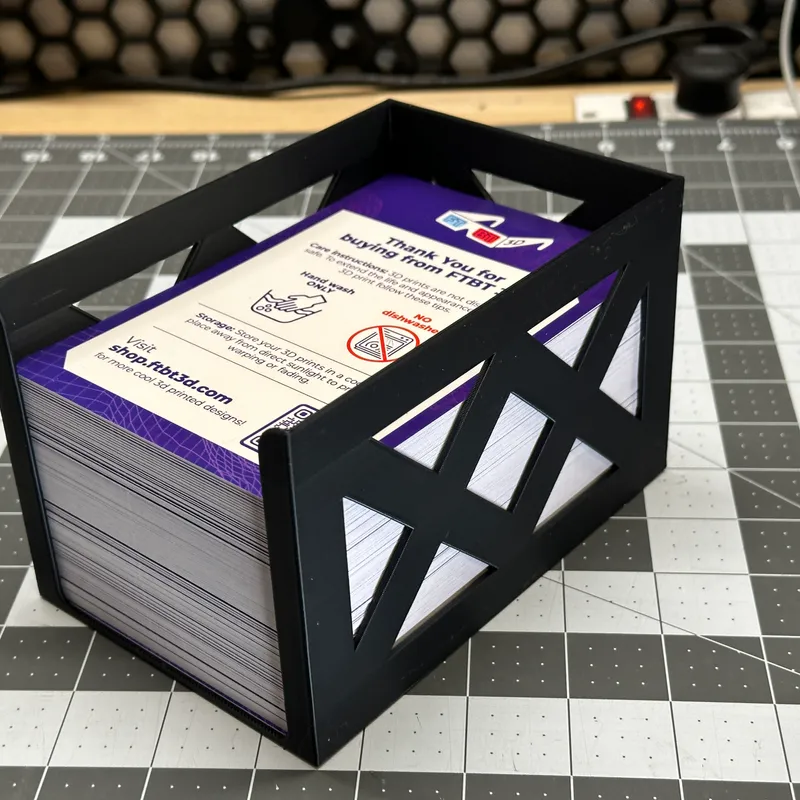 4x6 Notecard / Postcard / Flash Card Holder by Brad @ FTBT 3D, Download  free STL model