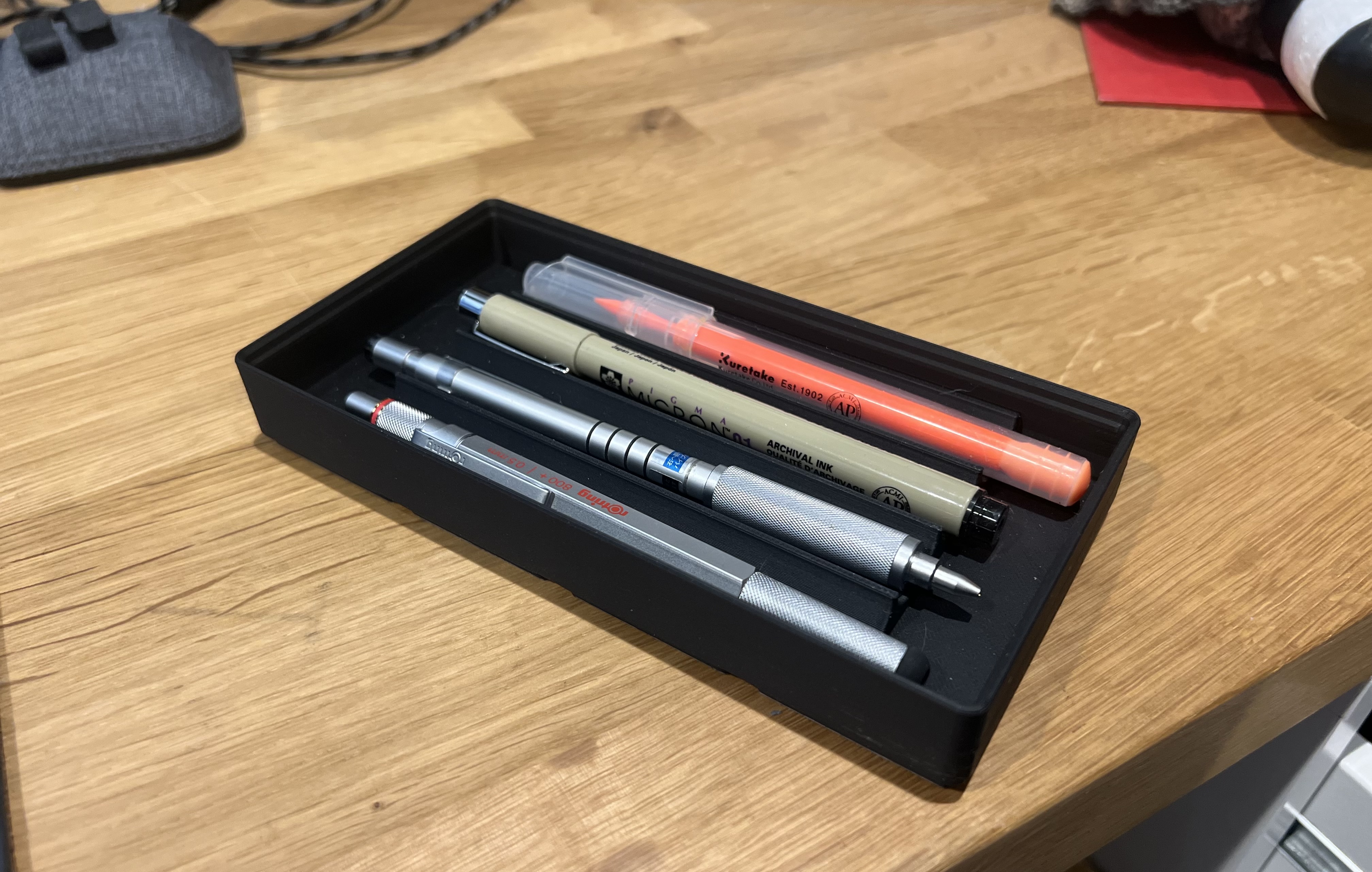 Gridfinity 4-Pen/Pencil/Marker Case