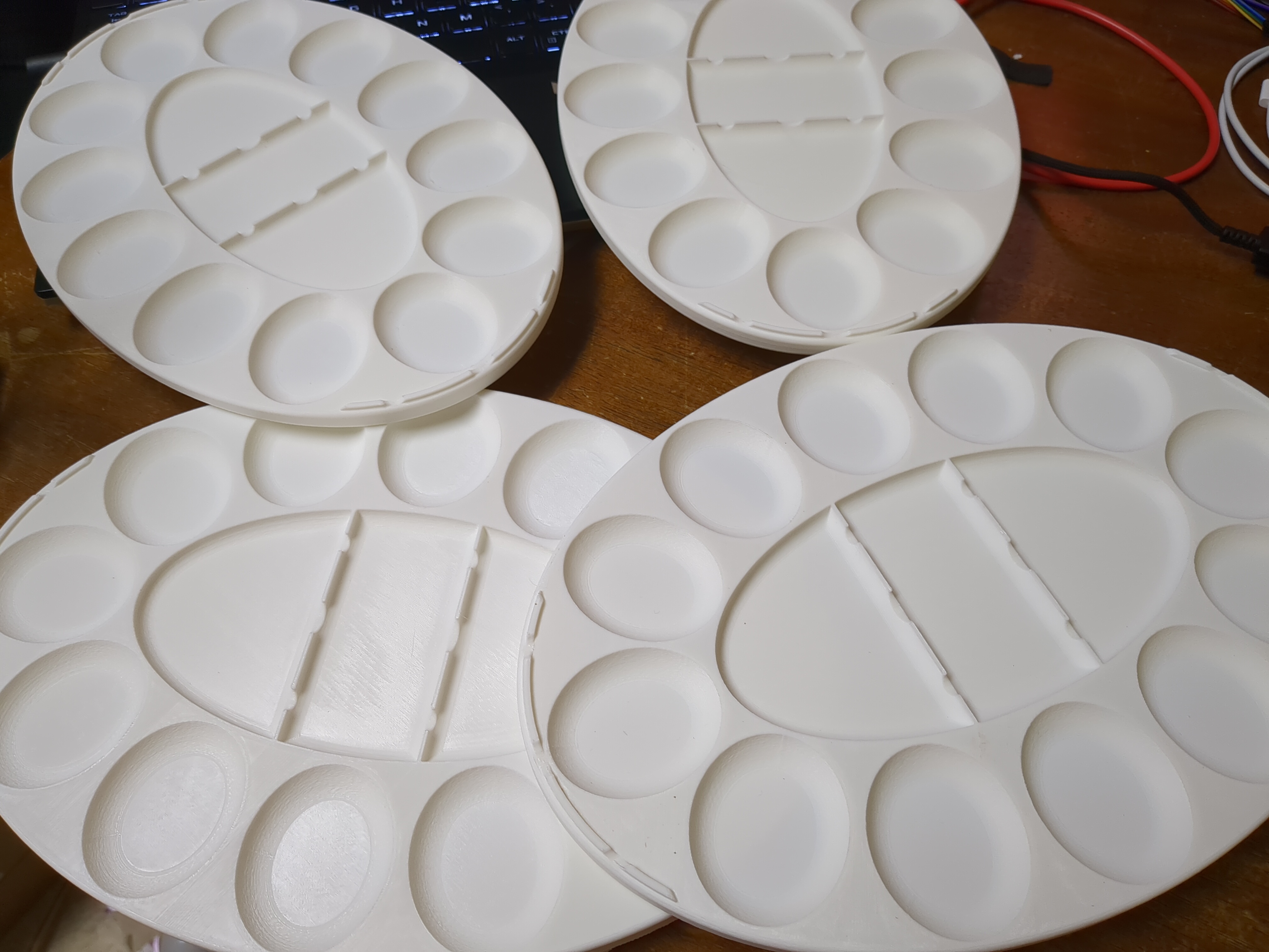 Stackable wash paint palette deviled egg platter by nmschulte