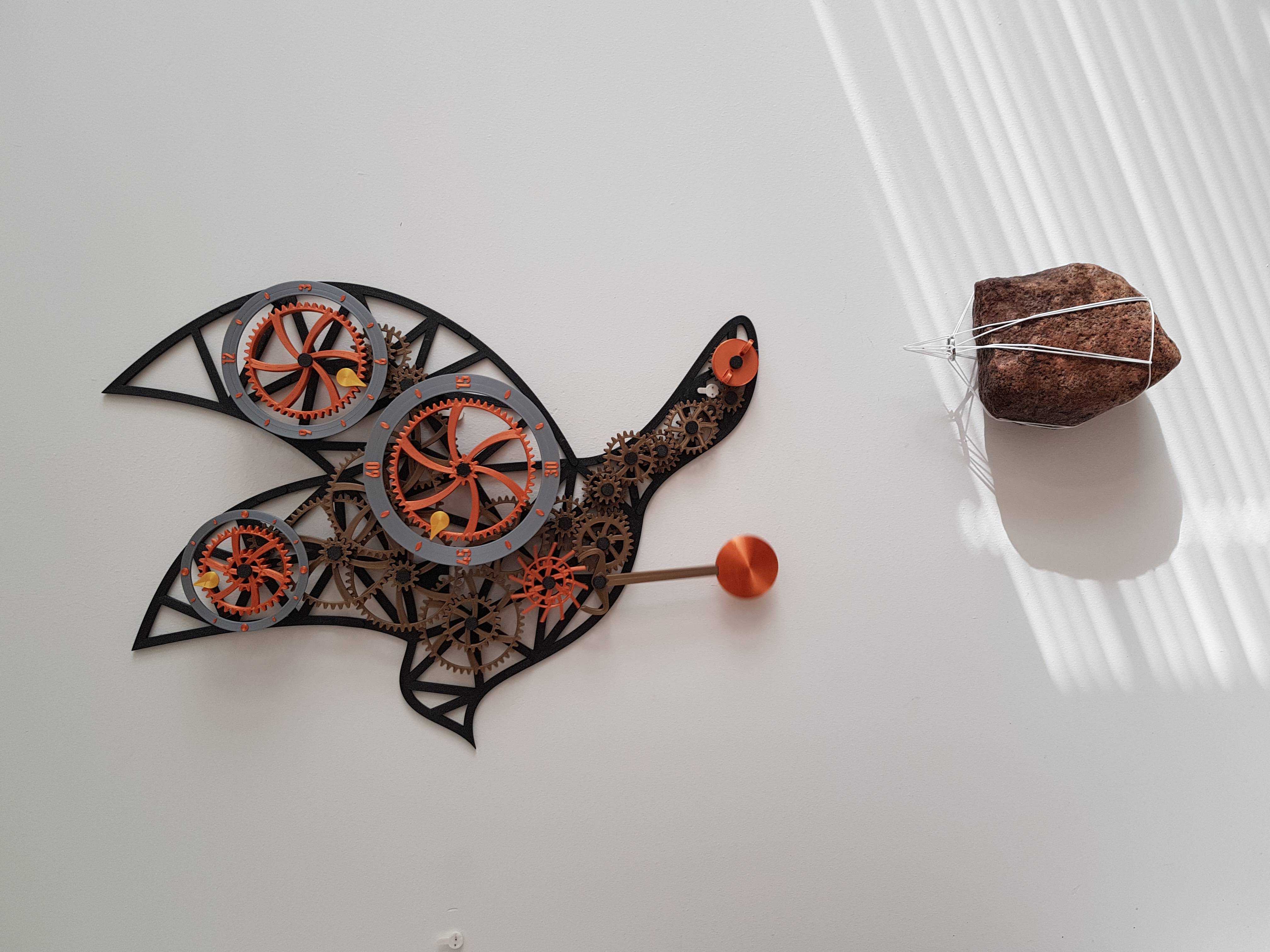 Miniatura 5 do modelo 3D Mechanical wall clock