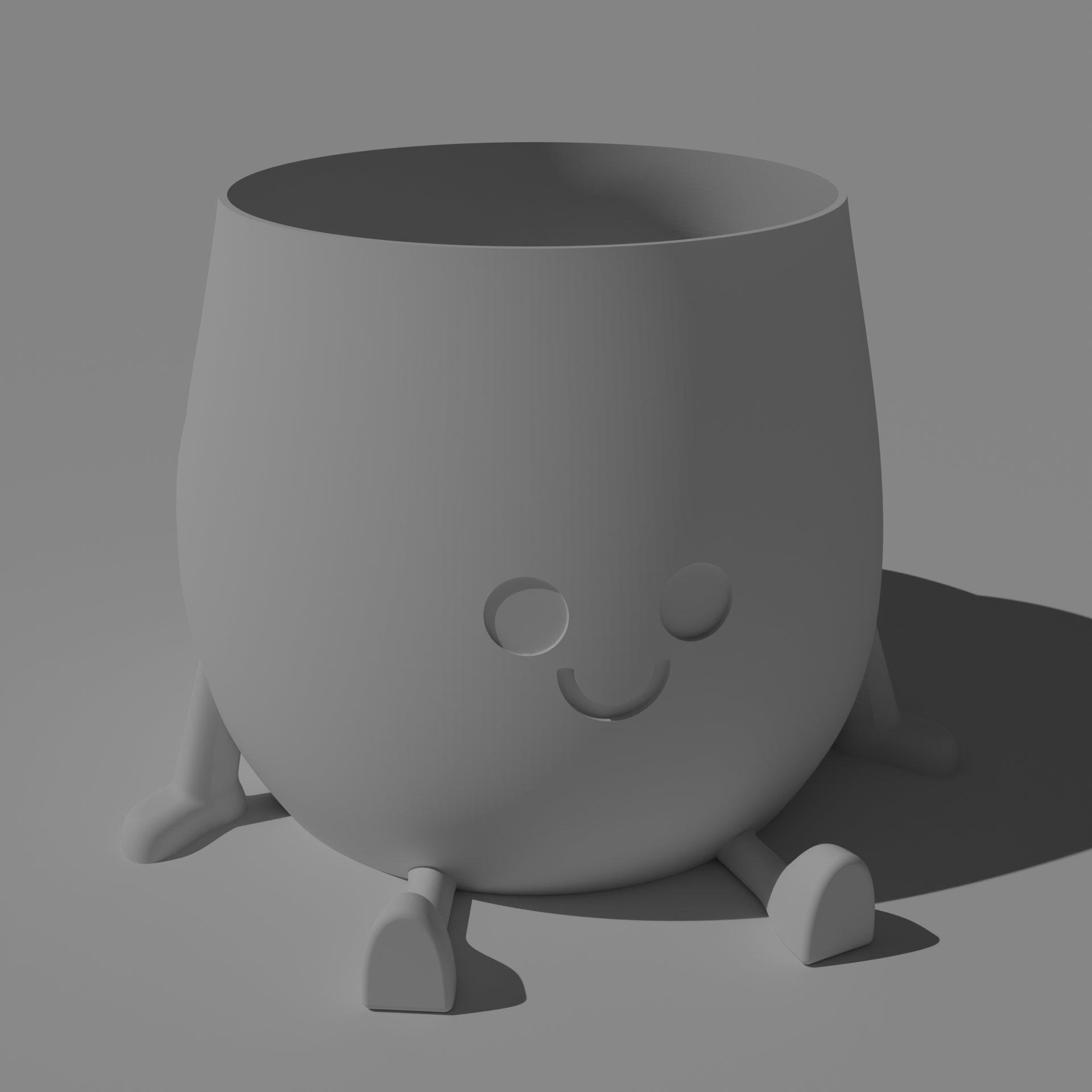 Parametric Wall Thickness for Happy Chunky Bum Sitting Pot