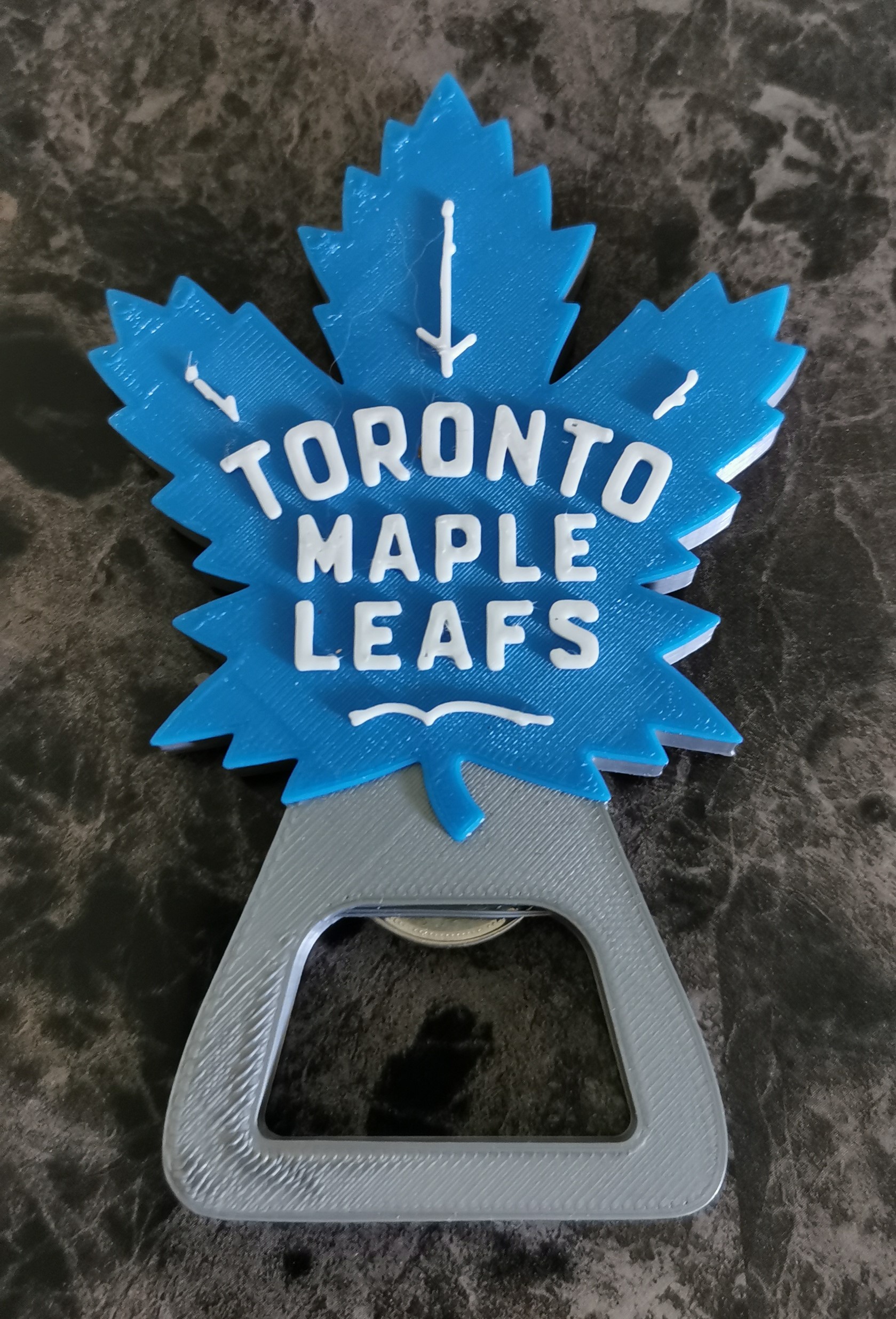Toronto Maple Leafs Bottle Opener 3D model thumbnail