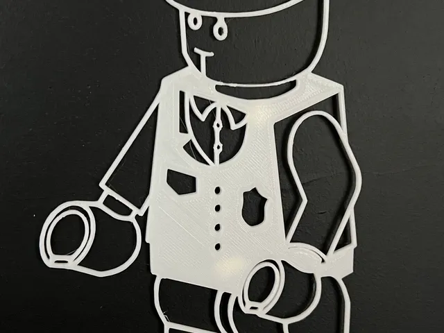 Lego Policeman Wall Art