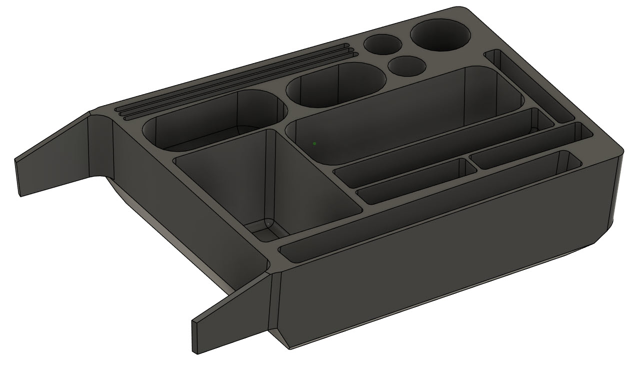BMW i4 Center Compartment Organizer Blank — miniatura 2