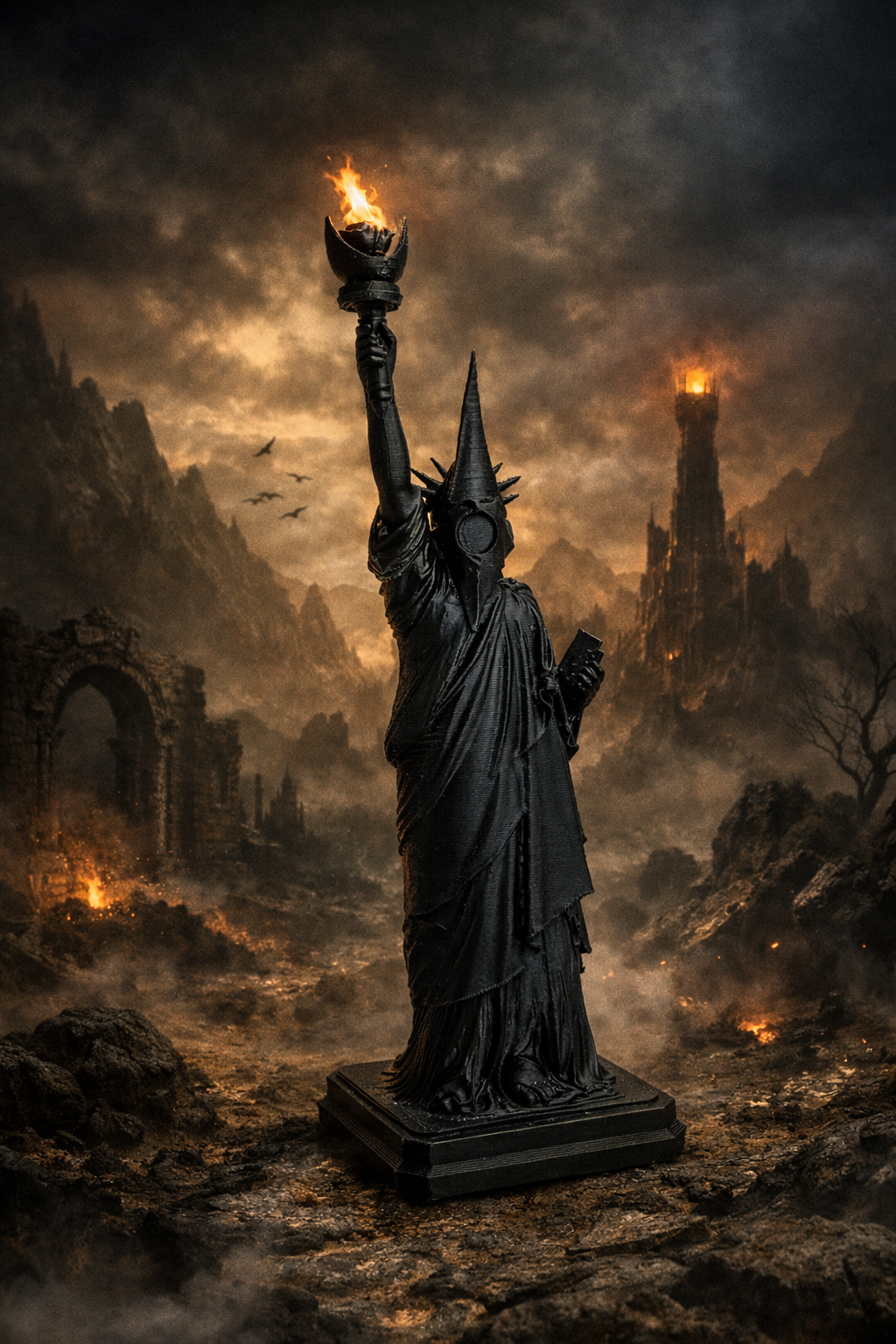 The Statue of Liberty of the Dark Lord. 3D model