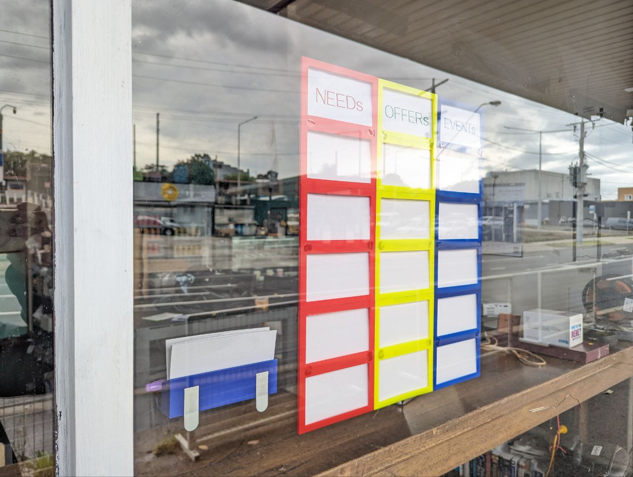 Index Card Based Offers And Needs Wall