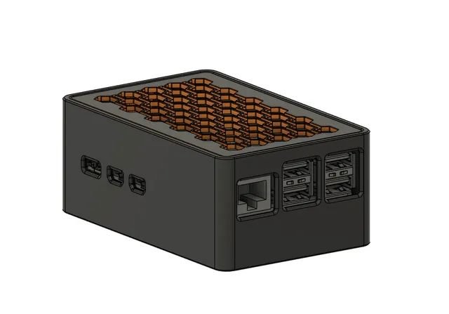 Raspberry Pi 5 & PineberryPi HatDrive! Bottom Case