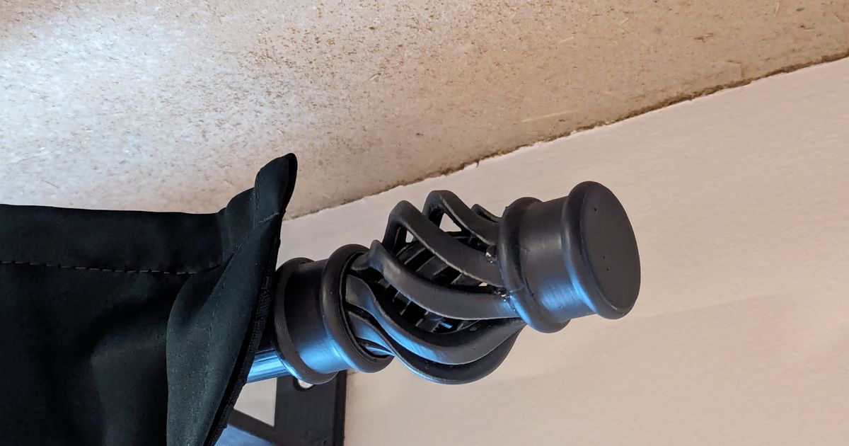 Curtain Rod End Caps (Double Swirl) by Marmoset Threat Download free