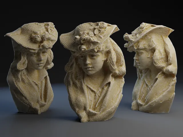 Young Girl With Roses in Her Hat - Rodin