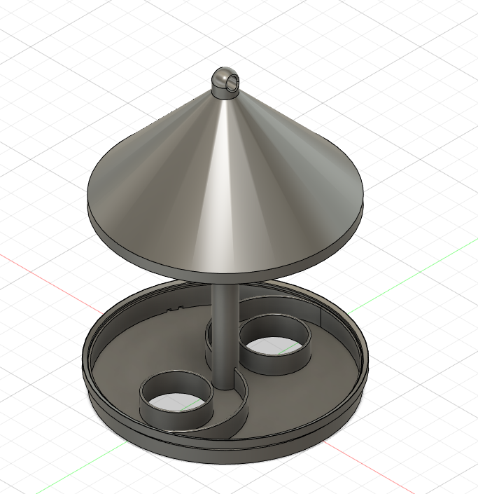 Miniatura 2 do modelo 3D Simple Bird Feeder