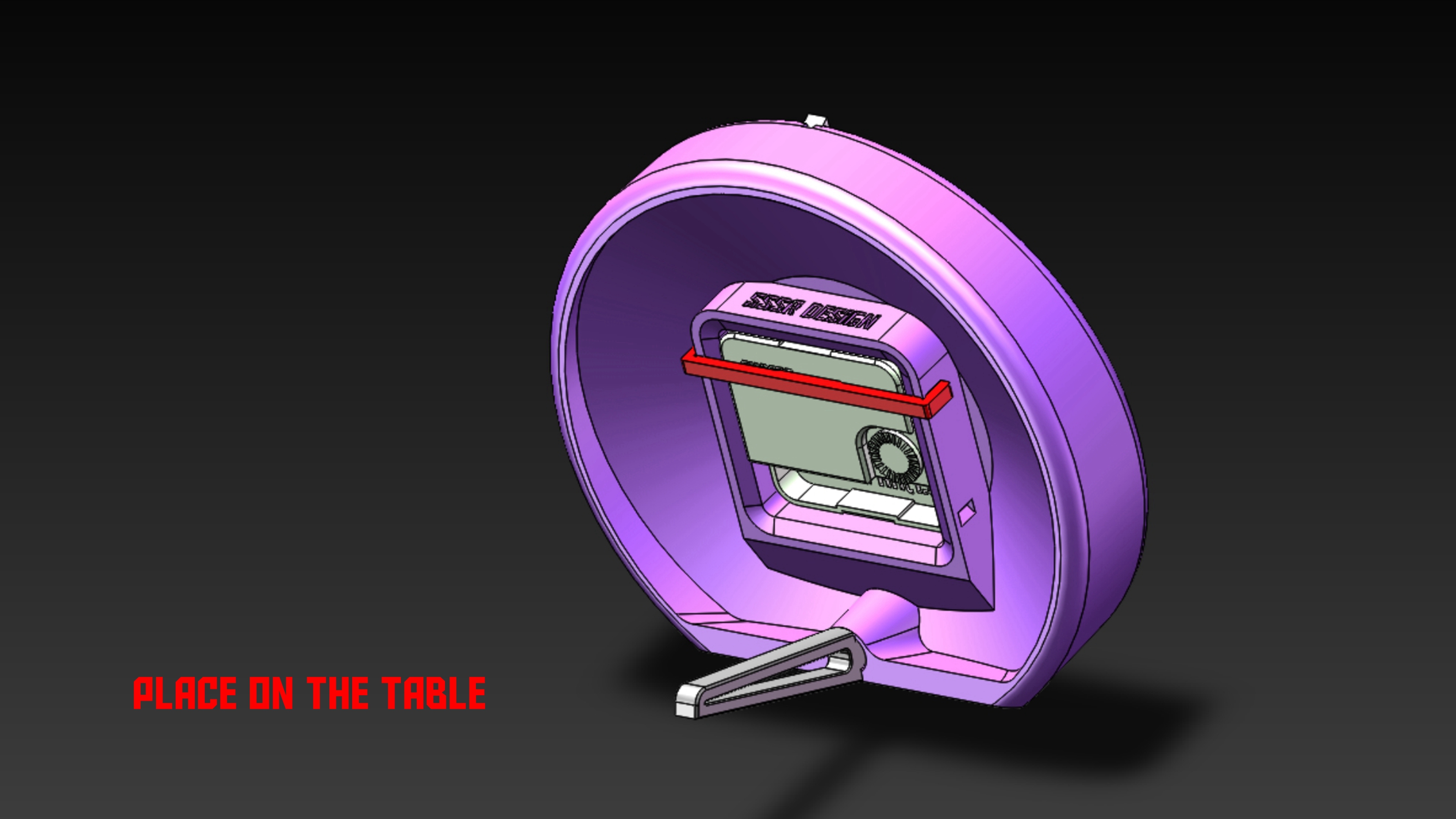 Table clock by sssr sh download free stl model printables