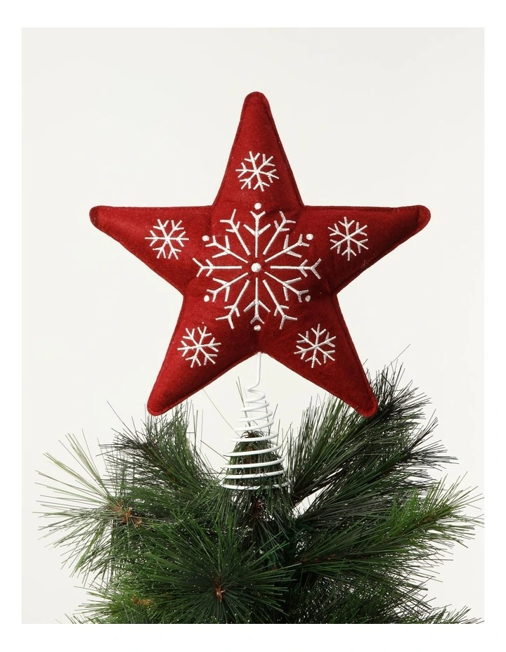 Christmas Star, Tree Topper, Reversible Red/White – Tiften Studio