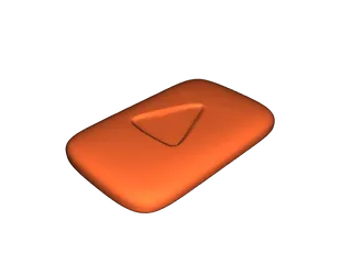 YouTube play button by Stavdahl | Download free STL model