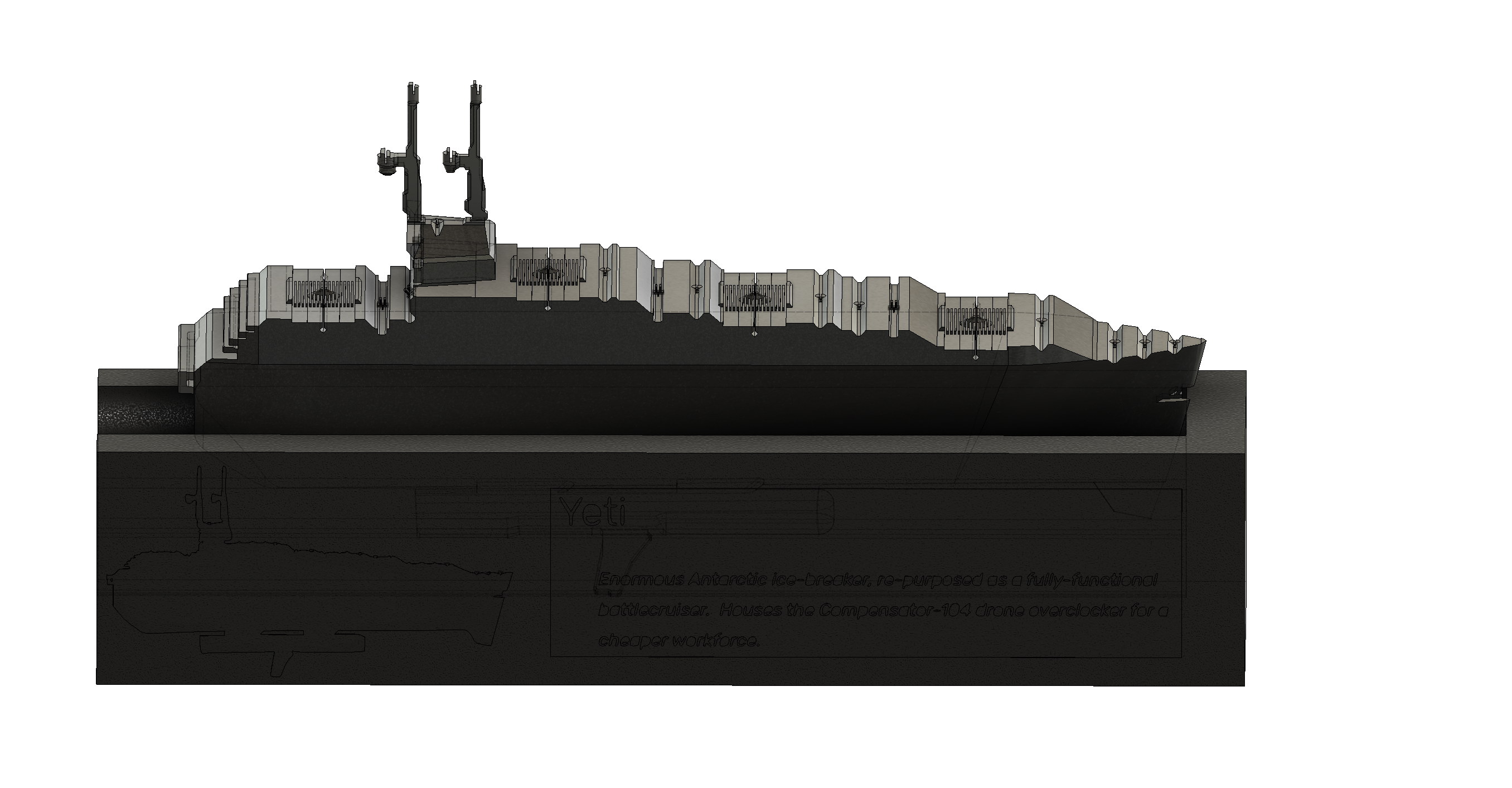 Yeti Battlecruiser By 7 X Download Free STL Model Printables Yeti battlecruiser by 7 x download free stl model printables