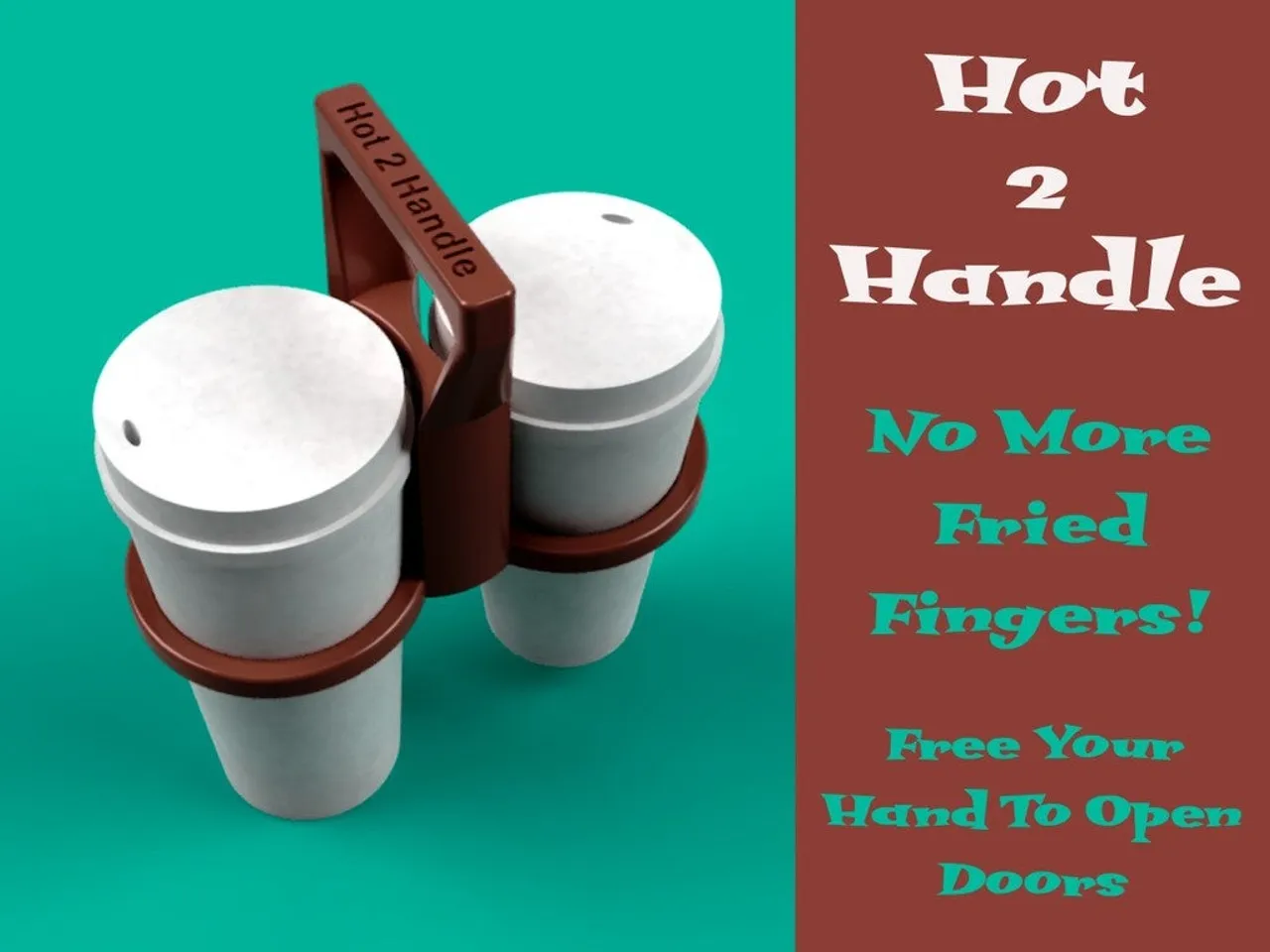 Hot 2 Handle Coffee Tote Carrier by jimerb | Download free STL model |  Printables.com