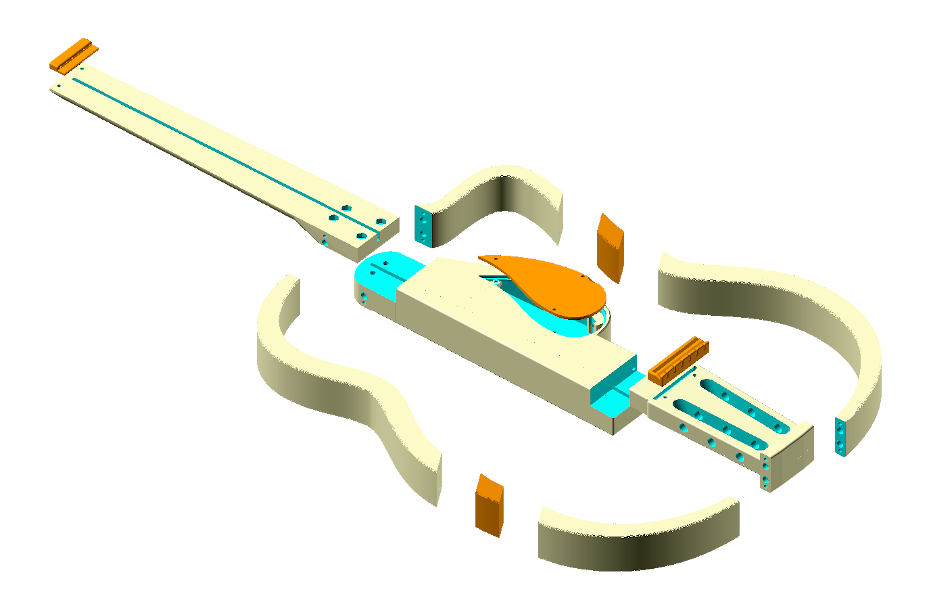 Solid body classical guitar by Thiadmer Riemersma Download free STL