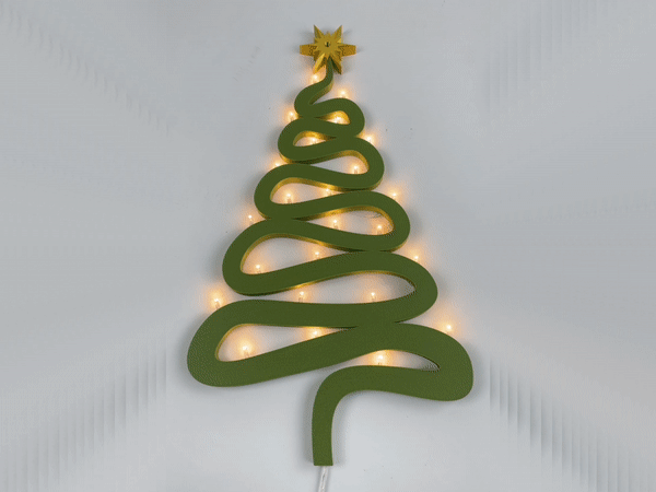 CHRISTMAS TREE - LED WALL DECORATION