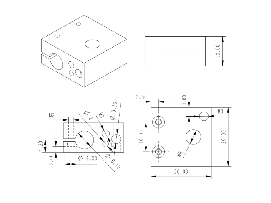 Anycubic Kobra 5015 fan 3-sided part cooling duct for all hotend metall ...