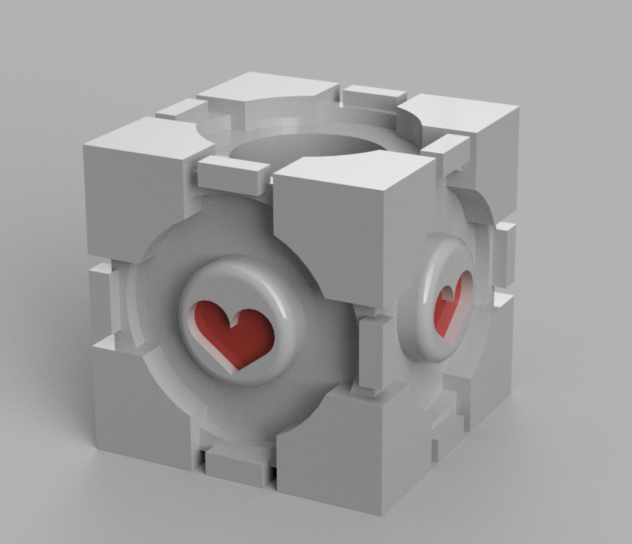 Companion cube bead