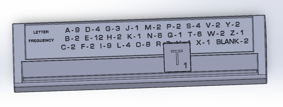 Scrabble Letter Tray