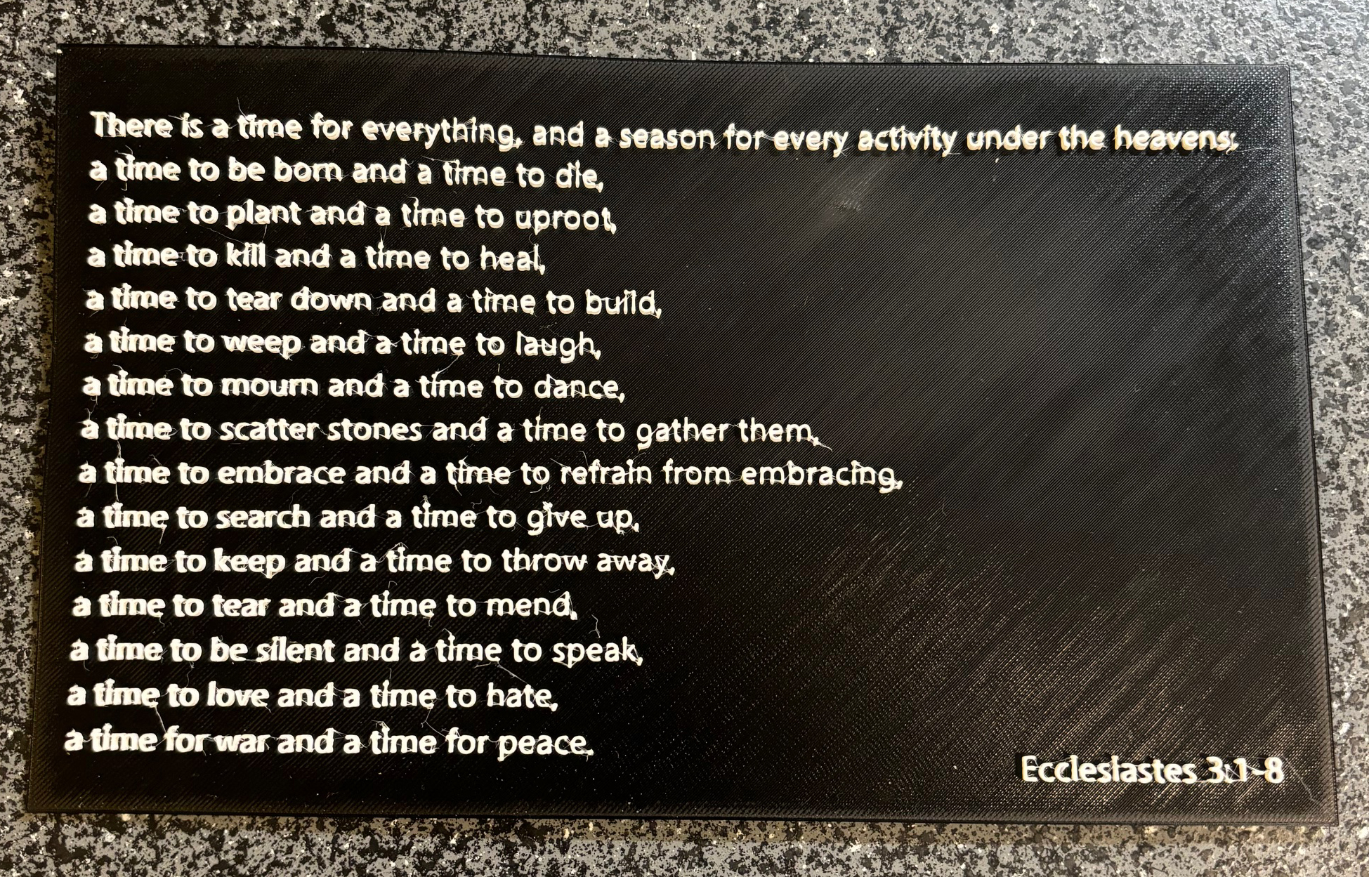 Ecclesiastes 3:1-8