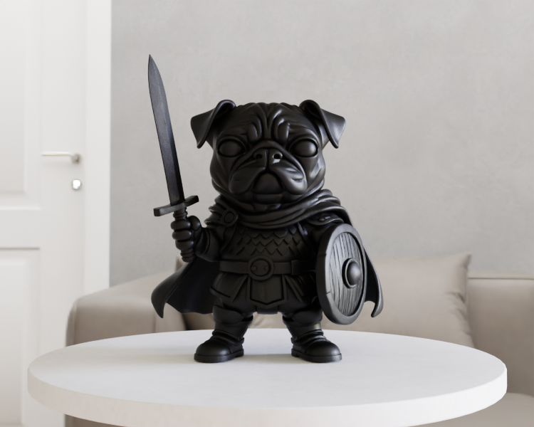Pug with Sword and Shield — miniatura 2