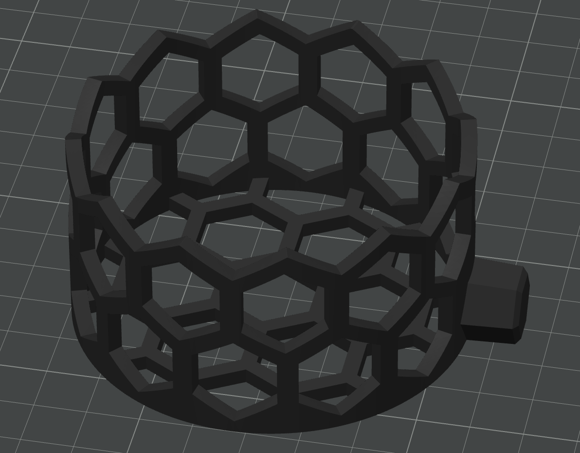 3D Printable Spray Can Holder for Honeycomb Storage Wall (70 mm Diameter)